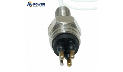 Micro Male Bulkhead Connector with 3 Pins MCBH3M
