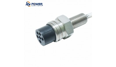 Micro Wet-Tech Connector, Bulkhead, 6-way, Female, Brass  Stainless steel MCBH6F