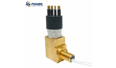 MCBHRA10M ** Brass Micro bulkhead right angle male -Underwater and harsh environment connectors