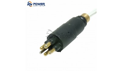 MCOM4M Micro Overmold Connector 4 pins Male connector with brass material