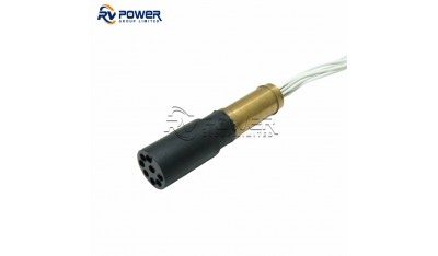 MCOM8F Micro Overmold Connector 8 pins female connector with brass material