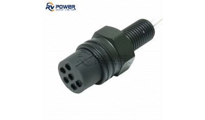 Anodized aluminum material MCBH8F MICRO BULK HEAD 8 PIN FEMALE