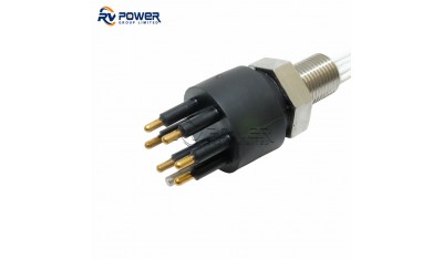 BH6M Underwater Connector Circular Series Bulkhead Connector 6 Pin Contact Male