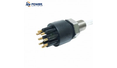 BH8M Underwater Connector Circular Series Bulkhead Connector 8 Pin Contact Male