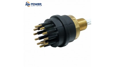BH12M Underwater Connector Circular Series Bulkhead Connector 12 Pin Contact Male