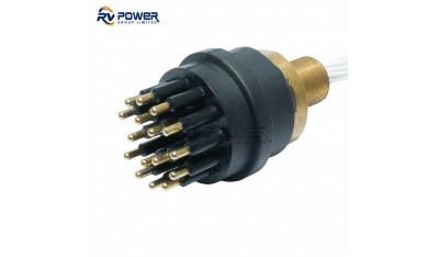 BH16M Underwater Connector Circular Series Bulkhead Connector 16 Pin Contact Male