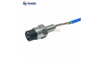 DBH8F Underwater Connector Ethernet Series Bulkhead Connector 8 Pin Contact Female