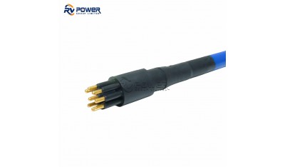 DIL8M Underwater Connector Ethernet series In-Line Connector 8 Pin Contact Male