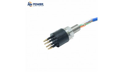 DBH13M Underwater Connector Power Ethernet Series Bulkhead Connector 13 Pin Contact Male