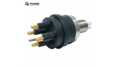 HPBH4M Underwater Connector High Power Series Bulkhead Connector 4 Pin Contact male