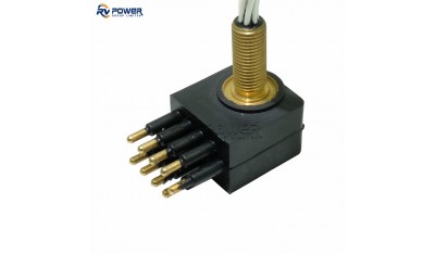 LPBH9M Underwater Connector Low Profile Bulkhead Connector 9 Pin Contact Male