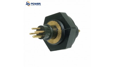 Rubber Molded Bulkhead Connector - 4 Pin Male XSG-4-BCL