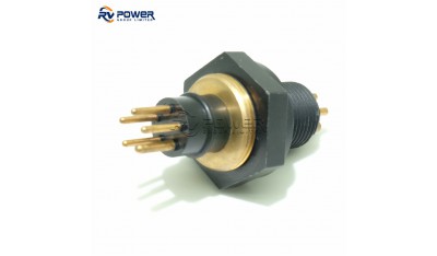 Rubber Molded Bulkhead Connector - 5 Pin Male XSG-5-BCL